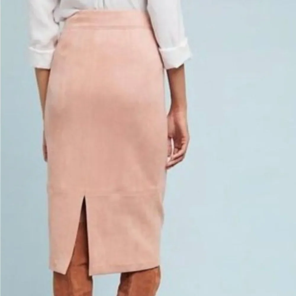 Anthropologie Akemi + Kin Faux Suede Midi Skirt